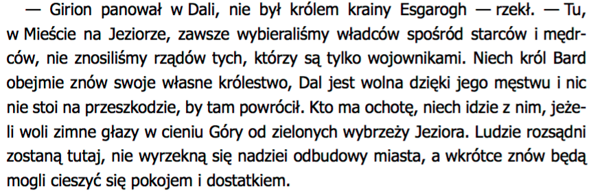 Hobbit streszczenie szczegolowe bard zabil smoka Smauga