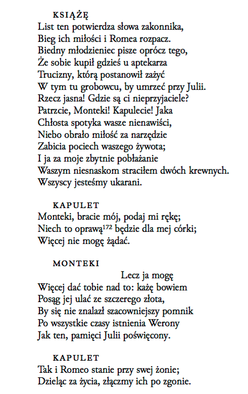 Romeo i Julia streszczenie szczegolowe zakonczenie