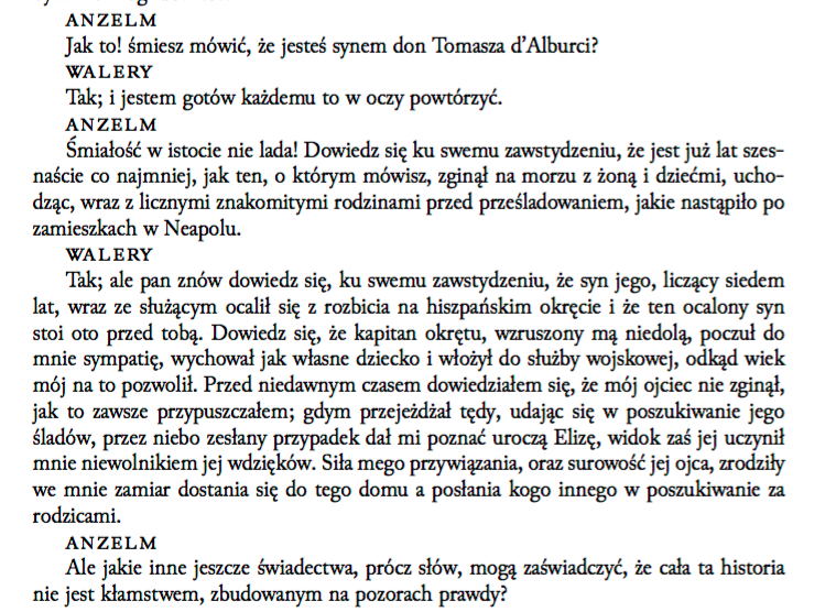 Skapiec dokladne streszczenie Tomasz d'Albruci syn
