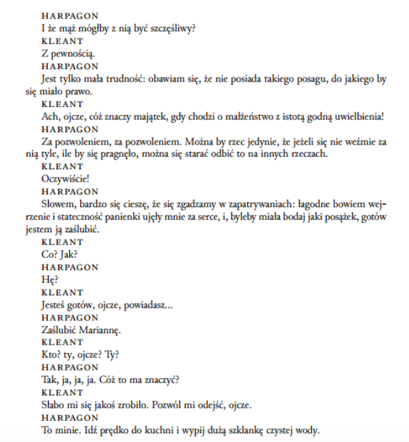 Skapiec streszczenie szczegolowe harpagon kleant marianna