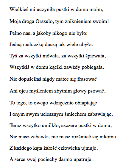 Tren VIII opracowanie budowa klamrowa pierscieniowa podmiot liryczny