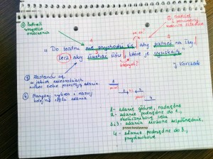 Rozrysowany wykres zdania wielokrotnie złożonego