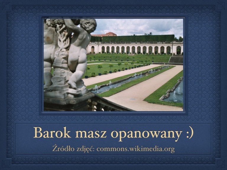 Barok – prezentacja – Język polski