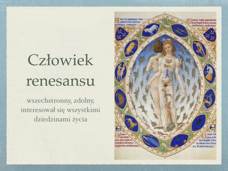 Renesans – prezentacja – Język polski