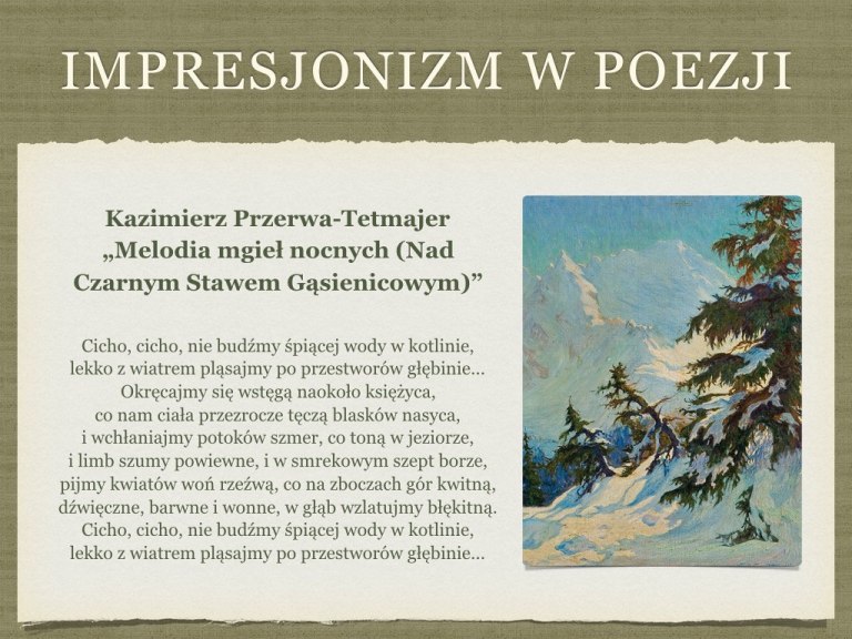 Młoda Polska – prezentacja – Język polski