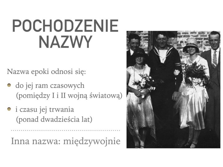 Dwudziestolecie międzywojenne – prezentacja – Język polski