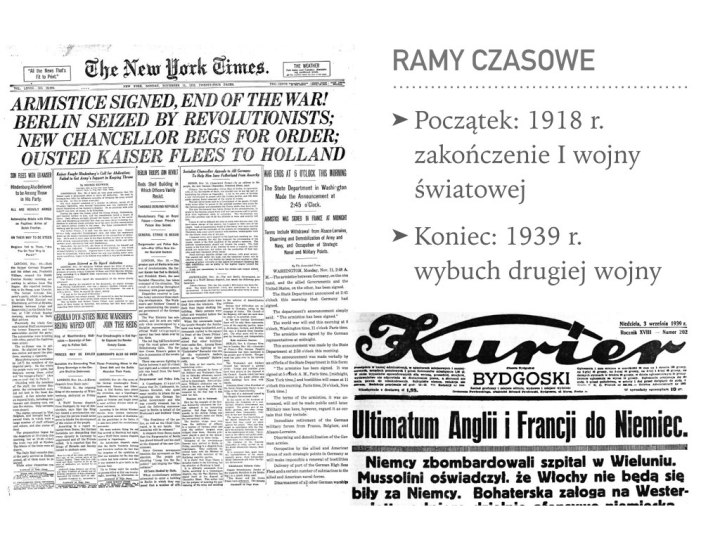 Dwudziestolecie międzywojenne – prezentacja – Język polski
