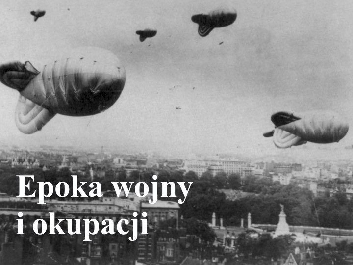 Wojna i okupacja – prezentacja – Język polski