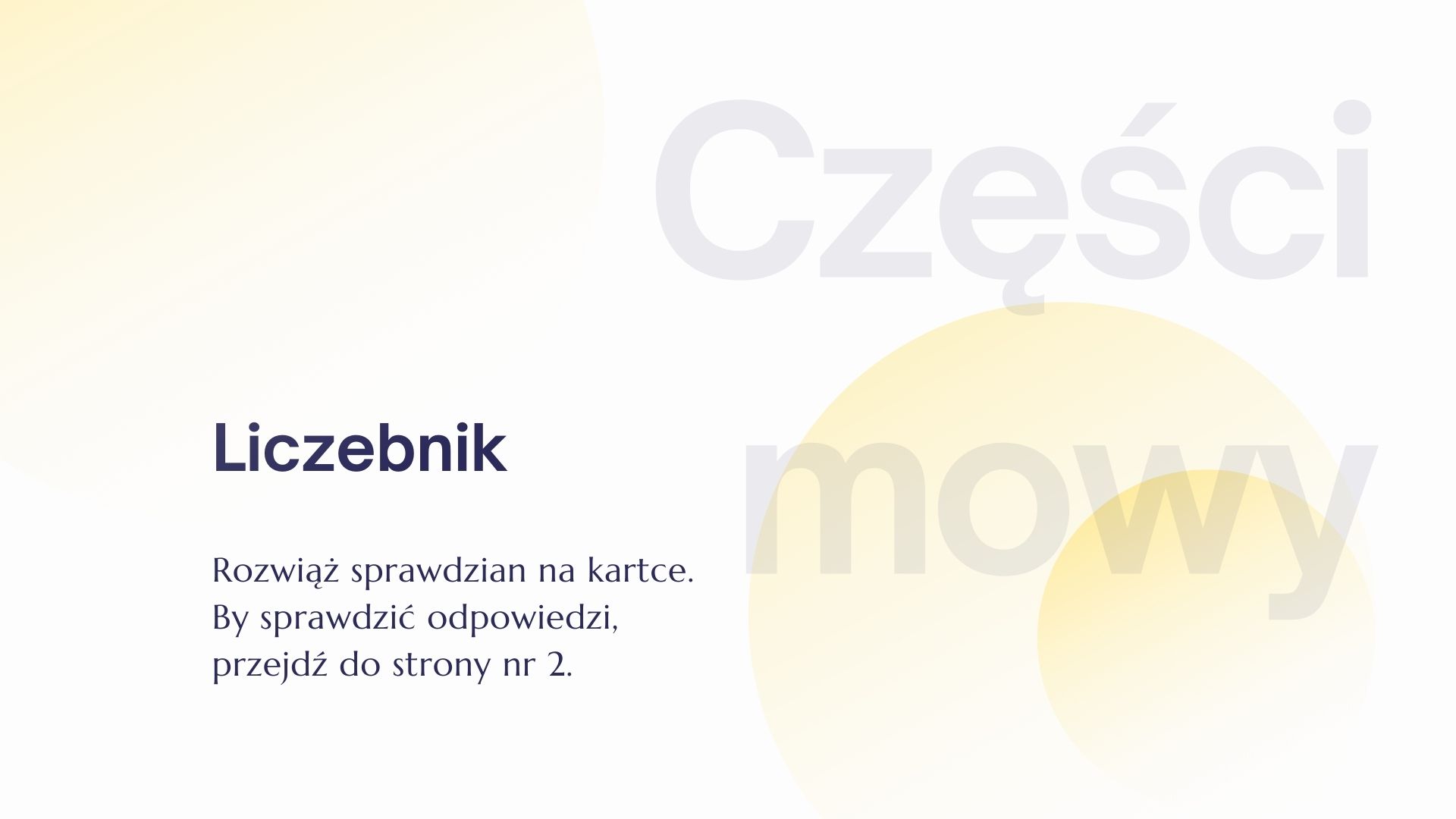 Liczebnik Sprawdzian Klasa 6 Chomikuj