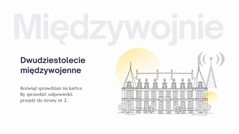 Dwudziestolecie międzywojenne – test – Język polski
