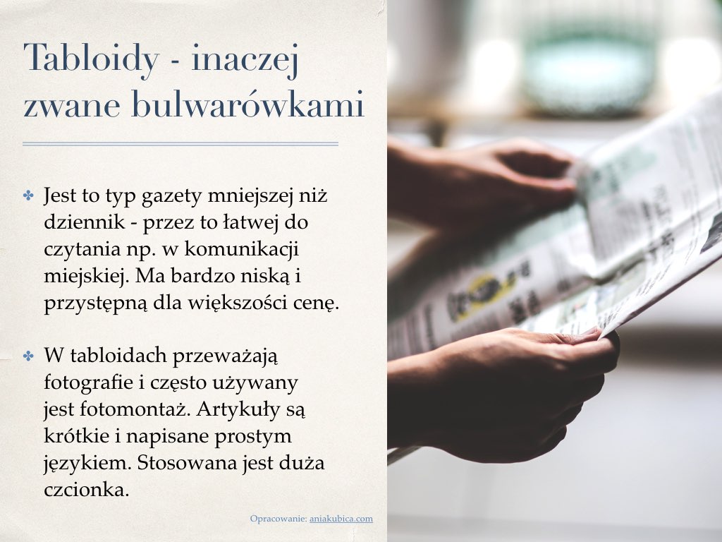 Jak rozpoznać tabloidy?