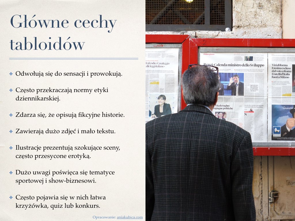 Główne cechy tabloidów