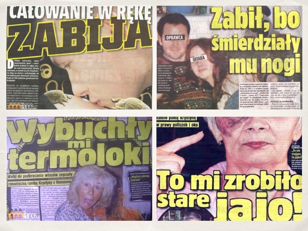 Przykładowe artykuły z tabloidów 2